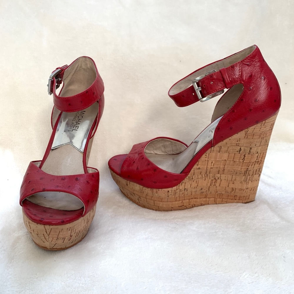 Michael Kors Cork Wedge Heels